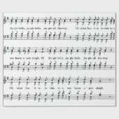 jingle bells bladmuziek inpakpapier (Vlak)