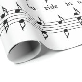 jingle bells bladmuziek inpakpapier (Rol Hoek)