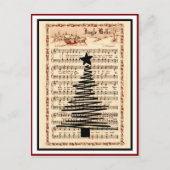 "Jingle Bells"  Bladmuziek Kerst Feestdagenkaart (Voorkant)