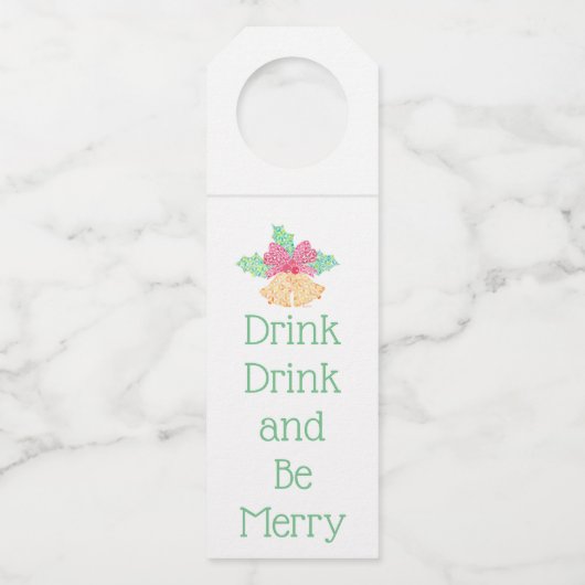 Jingle Bells Bottle Label door Sue Weidlich (Voorkant)