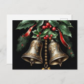  jingle bells briefkaart (Voorkant / Achterkant)