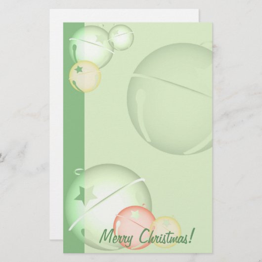 Jingle Bells Briefpapier (Voorkant / Achterkant)