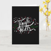 Jingle Bells Christmas Design For Men Women, Boys, Kaart (Gele Bloem)