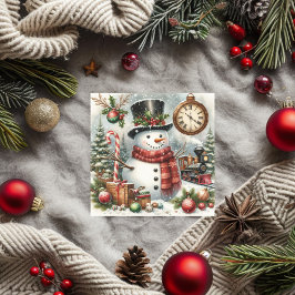  Jingle Bells & Christmas Snowman Feestdagenkaart