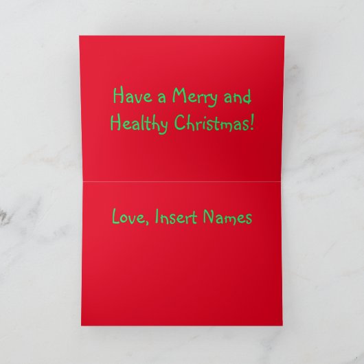 Jingle Bells Covid-19 Smells Feestdagen Kaart (Binnen)