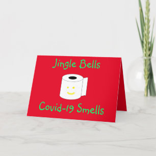 Jingle Bells Covid-19 Smells Feestdagen Kaart