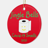 Jingle Bells, Covid-19 Smells Keramisch Ornament (Links)
