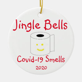 Jingle Bells, Covid-19 Smells Kerstmis Keramisch Ornament
