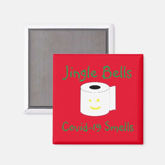 Jingle Bells Covid-19 Smells Magneet (Voorkant / Achterkant)