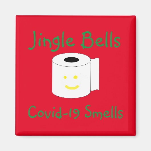 Jingle Bells Covid-19 Smells Magneet (Voorkant)