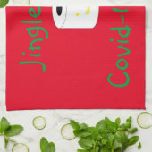 Jingle Bells Covid-19 Smells Theedoek (Gevouwen)