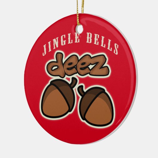 Jingle Bells Deez Nuts Keramisch Ornament (Links)