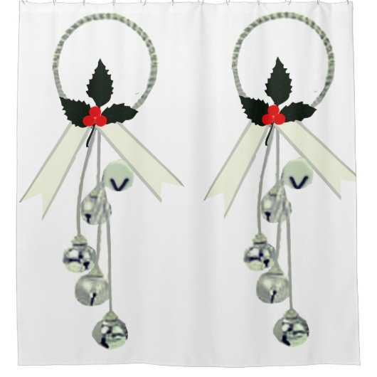 Jingle Bells douchegordijn (Voorkant)