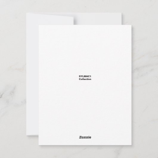 Jingle Bells en Merry Kerstmis Feestdagenkaart (Achterkant)