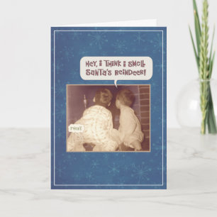 Jingle Bells en Reindeer Smells Feestdagen Kaart