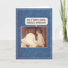 Jingle Bells en rendiergeuren Feestdagen Kaart