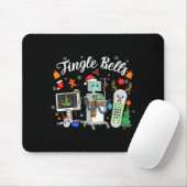 Jingle Bells Er Nurse Funny Christmas Tech Nursing Muismat (Met muis)