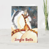 Jingle Bells Feestdagen Kaart (Voorkant)
