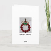 Jingle Bells Feestdagen Kaart (Achterkant)