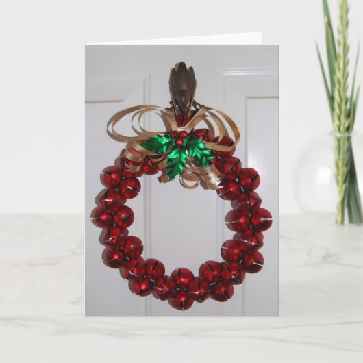 Jingle Bells Feestdagen Kaart (Voorkant)