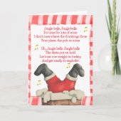 Jingle Bells Feestdagen Kaart (Voorkant)