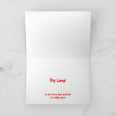 Jingle Bells Feestdagen Kaart (Binnen)