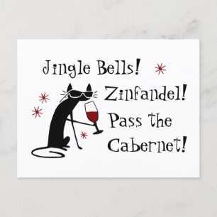 Jingle Bells Funny Kerstwijn Quote Briefkaart