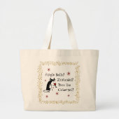 Jingle Bells Funny Kerstwijn Quote Grote Tote Bag (Voorkant)