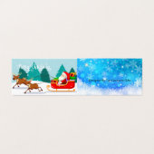 Jingle Bells Funny Quote White Text Kaart (Buitenkant ongevouwen)