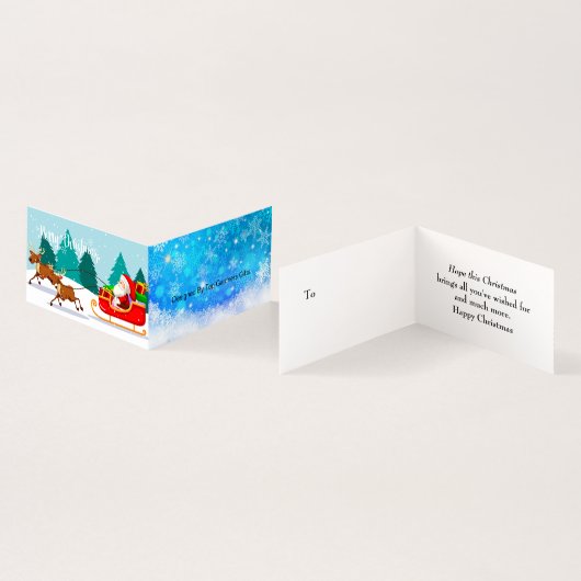 Jingle Bells Funny Quote White Text Kaart (Binnen en buitenkant)
