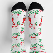 Jingle Bells Gedrukt hoge kwaliteit Luxe gevoel Sokken (Top)