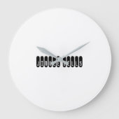 Jingle Bells Gedrukt Muur Kunst Tijdstuk Decor Grote Klok (Voorkant)