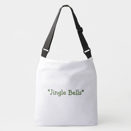 Jingle Bells Gedrukte Creëer voegt jouw tekst-Hand Crossbody Tas (Voorkant)