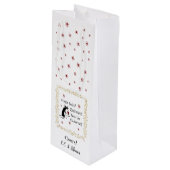 Jingle Bells Grappig Kerstcitaat Wijn Cadeautas (Voorkant Gekanteld)