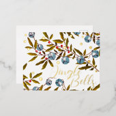 Jingle Bells Greeting Real Folie Feestdagen Briefkaart (Voorkant / Achterkant)