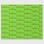 Jingle bells happy swallow ornament grn gift cadeaupapier (Vlak)