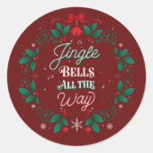 Jingle Bells helemaal Kerst stickers (Voorkant)