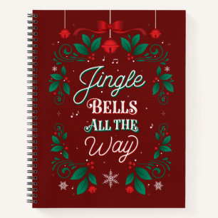 Jingle Bells helemaal tot in het kerstboek Notitieboek