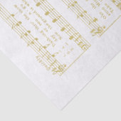 Jingle Bells Holiday Tissue Decoupage Papier Goud (Detail)