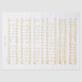 Jingle Bells Holiday Tissue Decoupage Papier Goud (Voorkant)