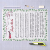 Jingle Bells Holly Border Sleigh decoupage Tissuepapier (Craft)