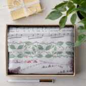 Jingle Bells Holly Border Sleigh decoupage Tissuepapier (Geschenk)