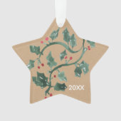 Jingle Bells Holly Holiday Acrylornament Ornament (voorkant)