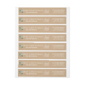 Jingle Bells Holly Holiday Wrap rond label (Vel)