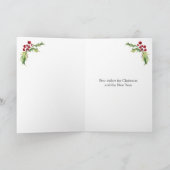 Jingle Bells Holly Pine-kerstfeestkaart Feestdagen Kaart (Binnen)