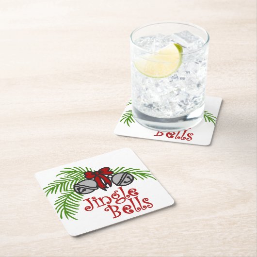 Jingle Bells Kartonnen Onderzetters (Insitu)