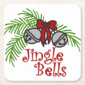 Jingle Bells Kartonnen Onderzetters (Voorkant)