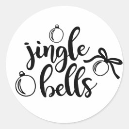 Jingle bells Kerst sticker