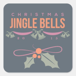 Jingle Bells Kerst sticker 2015