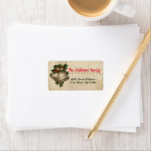 Jingle Bells kerstadreslabel Etiket (Insitu)